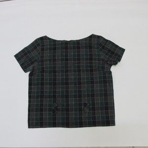 1950s Vintage Sather Gate Apparel Tunic-style Plaid Top